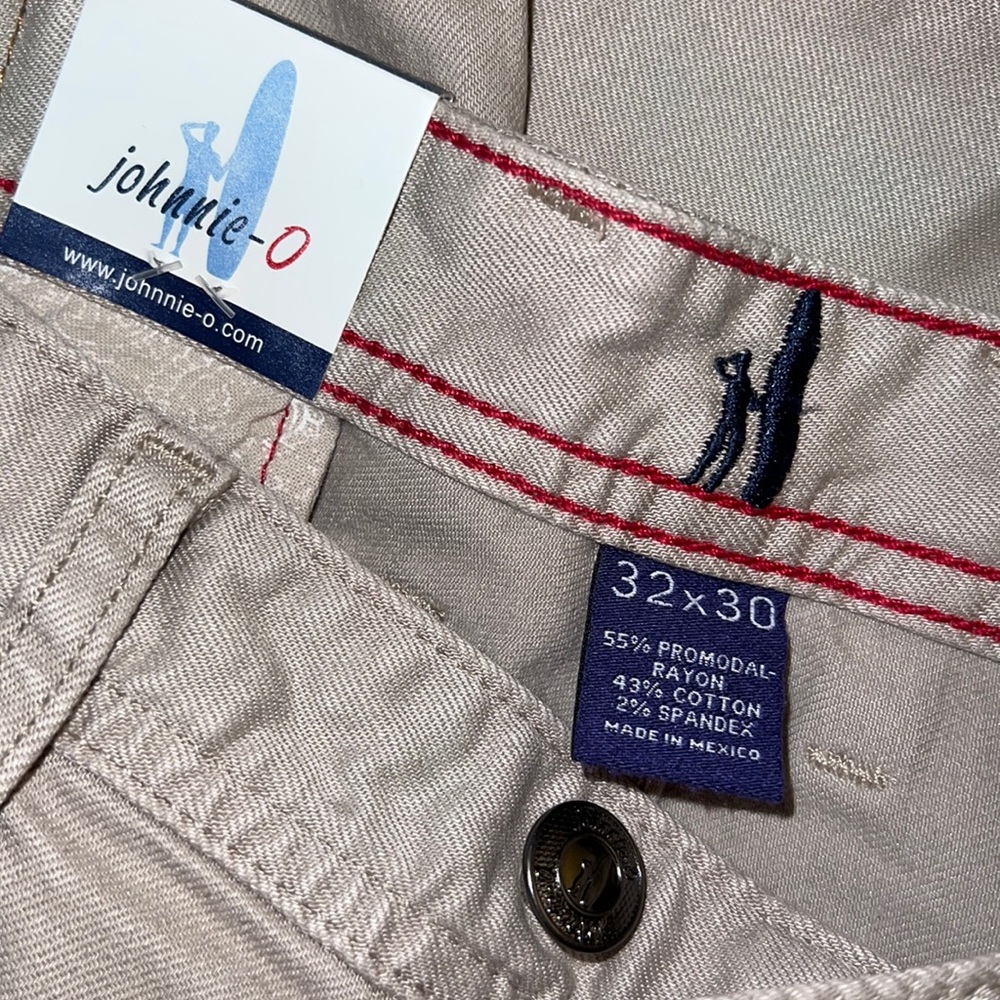 Johnnie-o Hugo Light Khaki Size 32X30